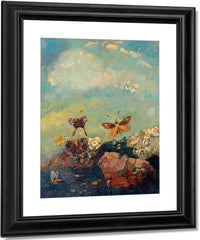 Butterflies 1910 73 9X54 9Cm Museum Of Modern Art By Odilon Redon Fine Art Print