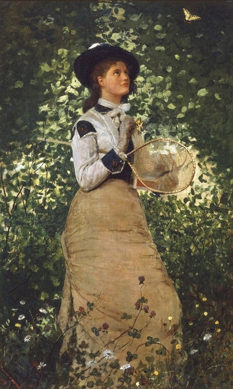 Butterflies By Winslow Homer Fine Art Print