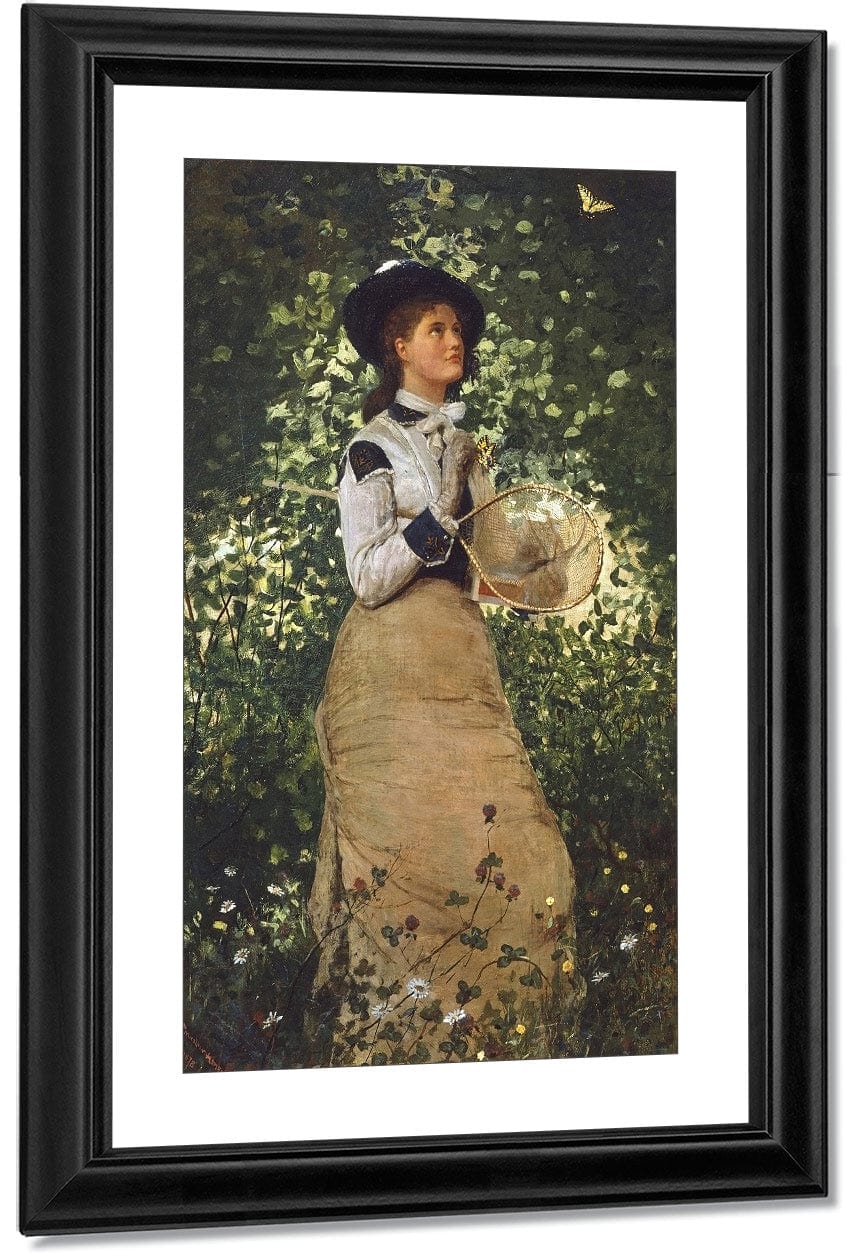 Butterflies By Winslow Homer Fine Art Print