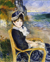 By The Seashore Painting Auguste Renoir Canvas Art Fine Art Print