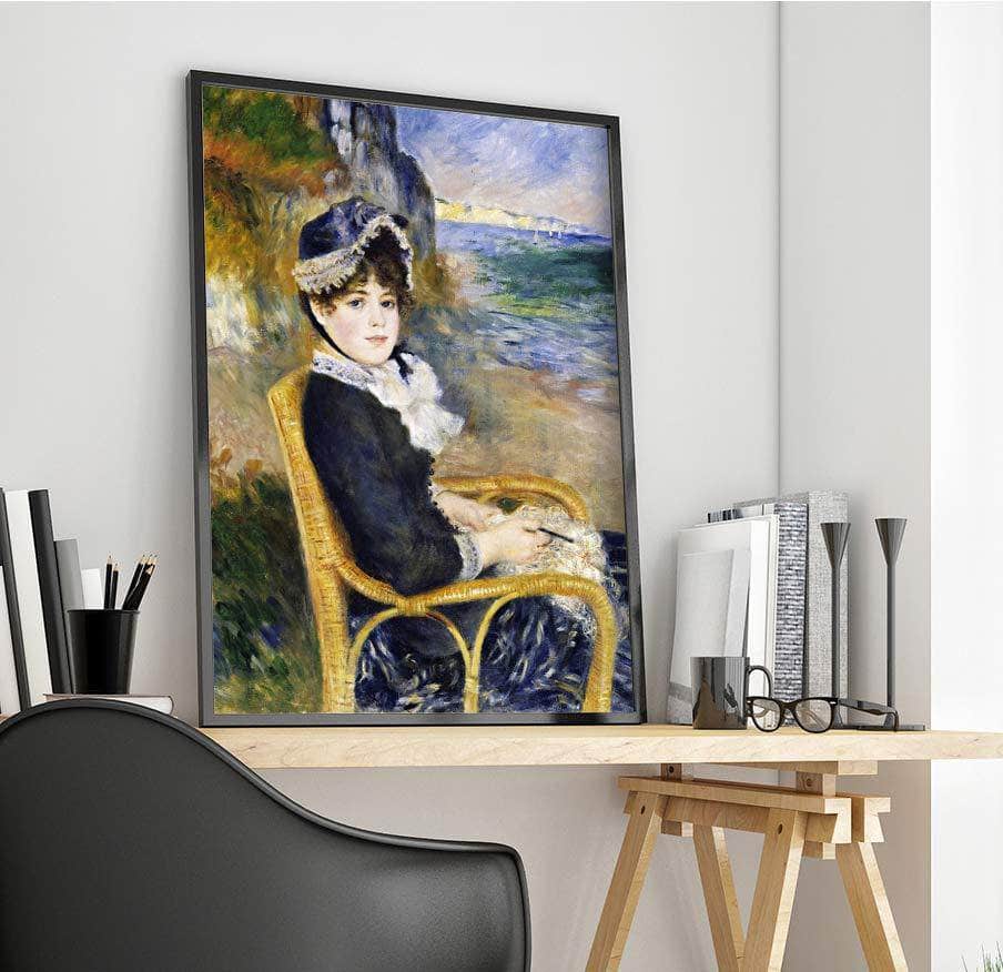 By The Seashore Painting Auguste Renoir Canvas Art Fine Art Print