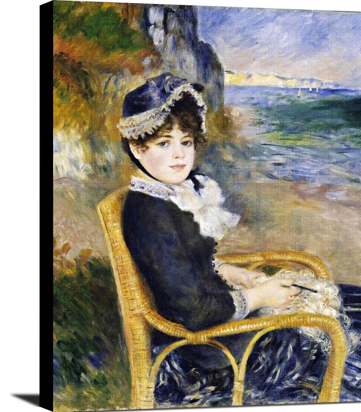 By The Seashore Painting Auguste Renoir Canvas Art Fine Art Print