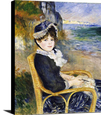 By The Seashore Painting Auguste Renoir Canvas Art Fine Art Print
