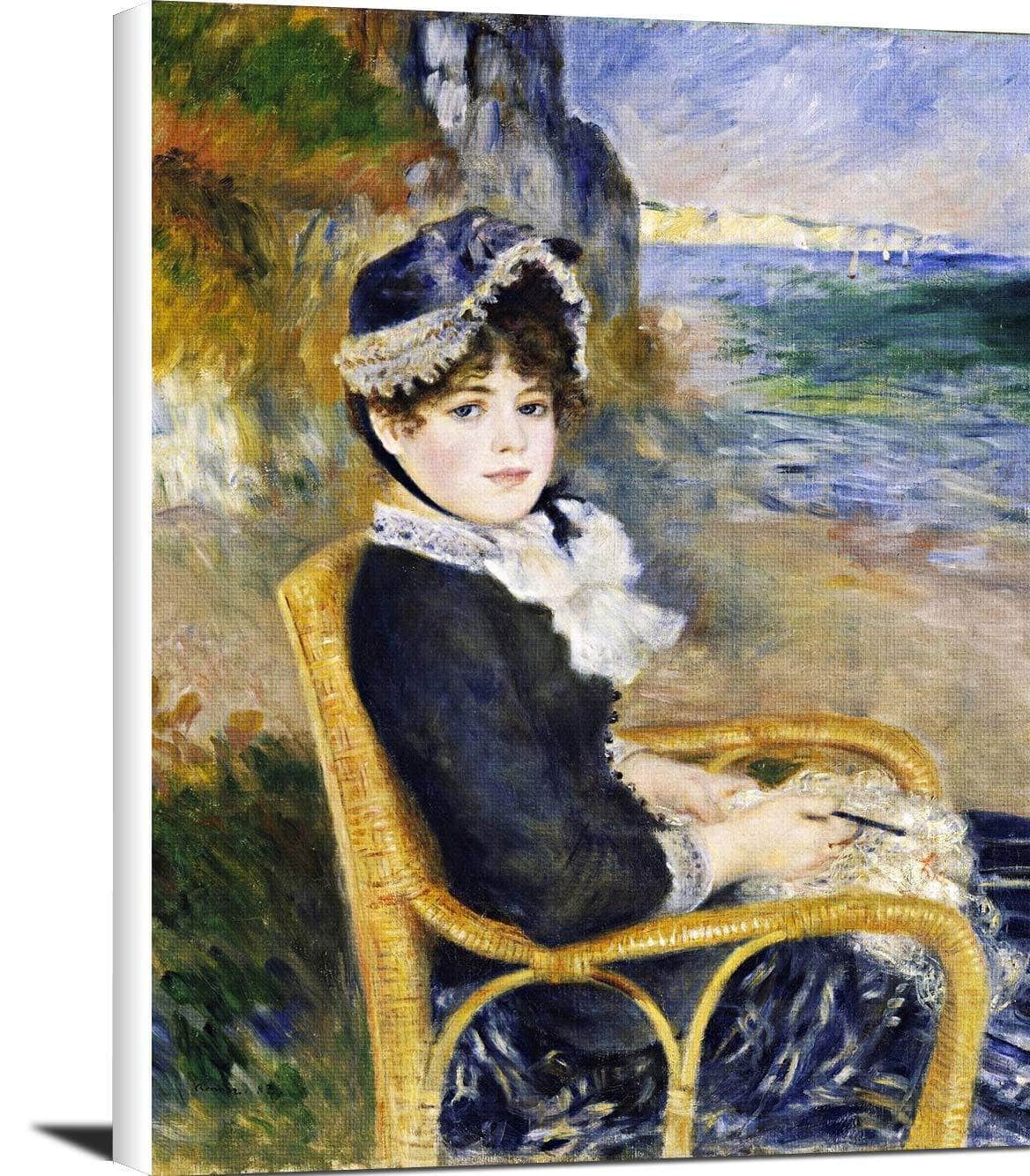 By The Seashore Painting Auguste Renoir Canvas Art Fine Art Print