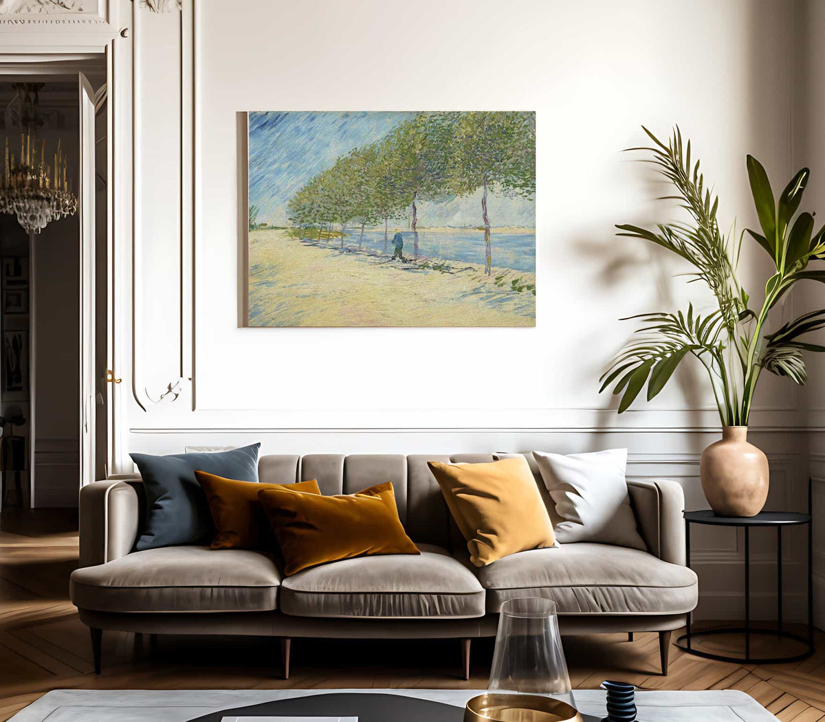 By The Seine By Vincent Van Gogh Fine Art Print