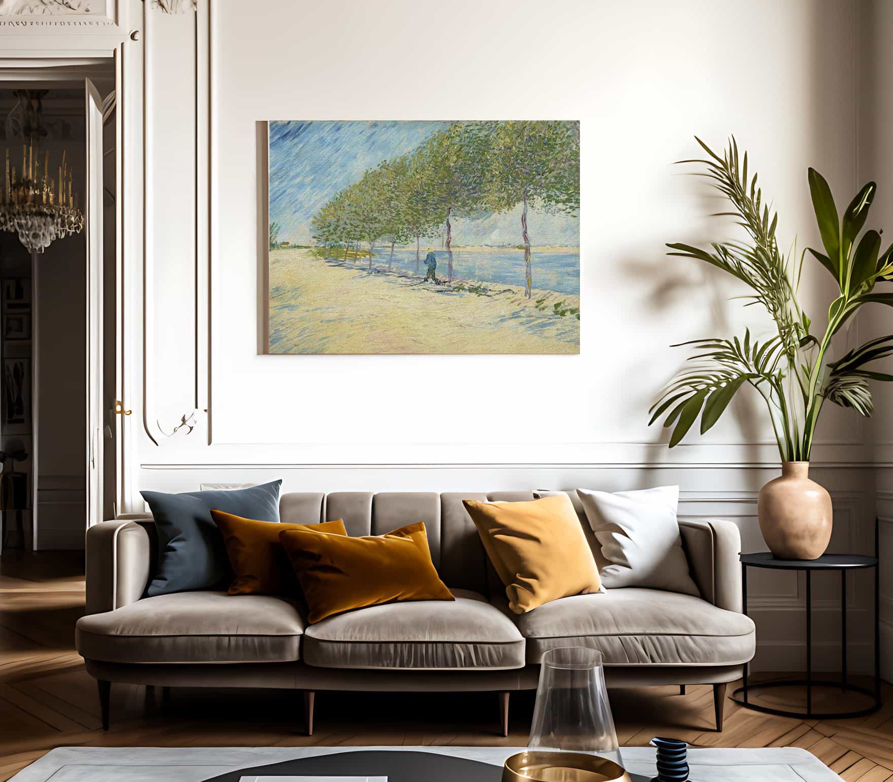 By The Seine By Vincent Van Gogh Fine Art Print