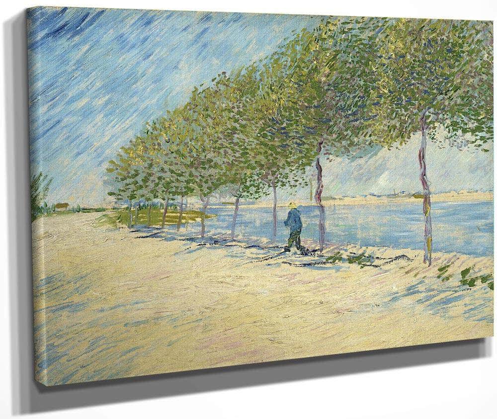 By The Seine By Vincent Van Gogh Fine Art Print