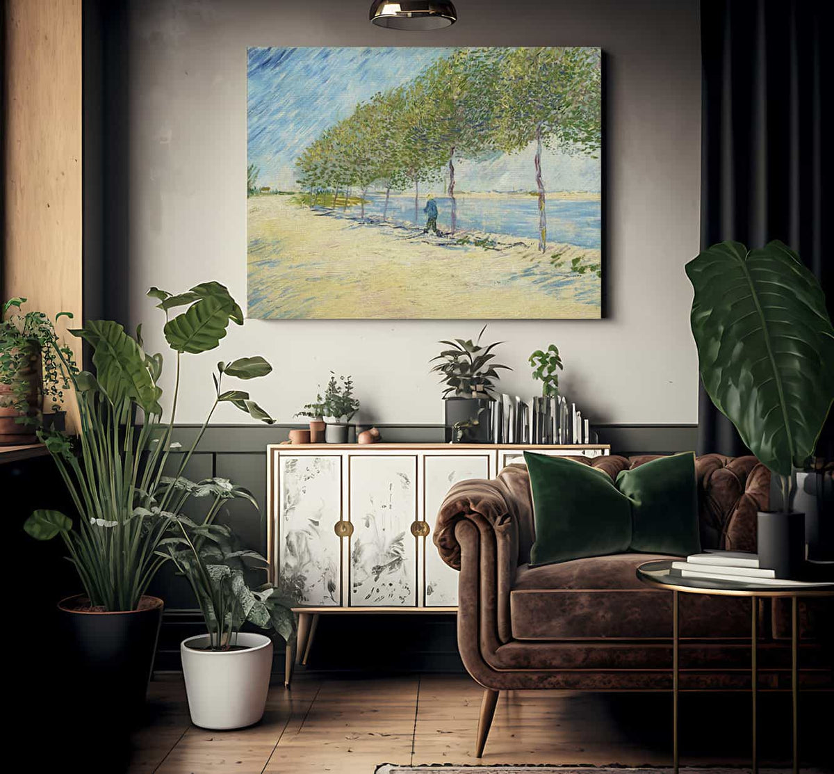 By The Seine By Vincent Van Gogh Fine Art Print