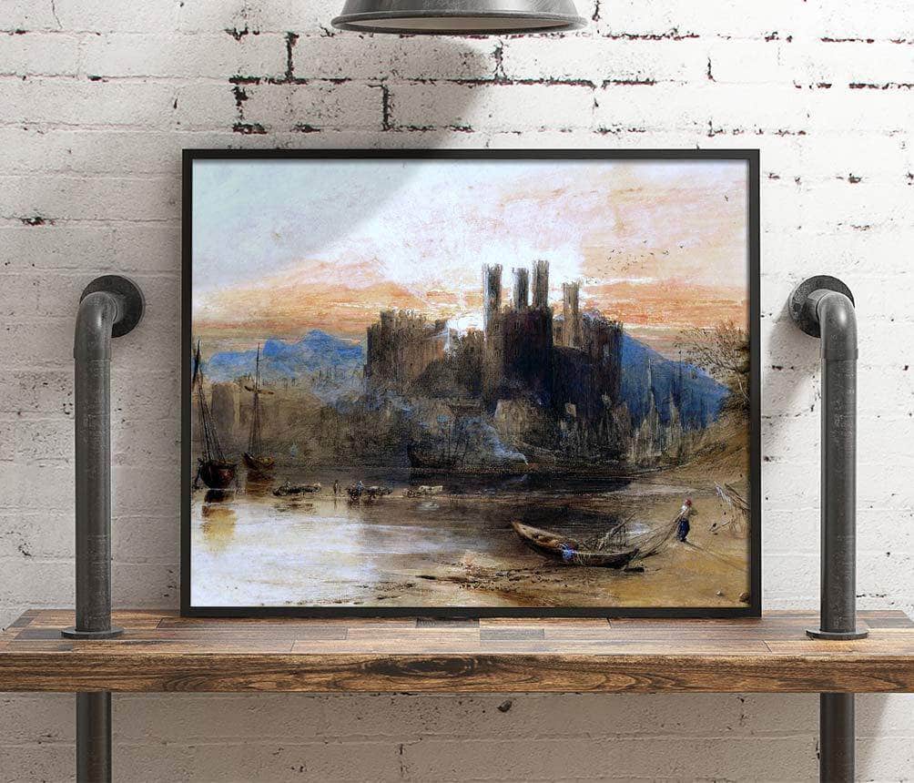 Caernarvon Castle, North Wales Painting Jmw Turner Canvas Art Fine Art Print