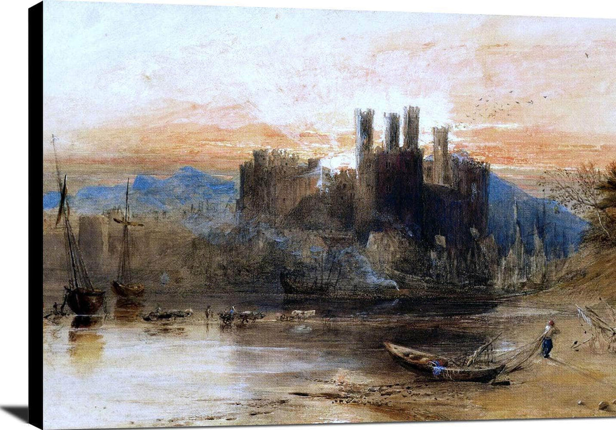Caernarvon Castle, North Wales Painting Jmw Turner Canvas Art Fine Art Print