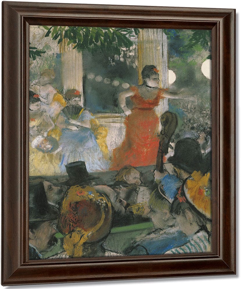 Cafe Concert At Les Ambassadeurs By Edgar Degas Fine Art Print