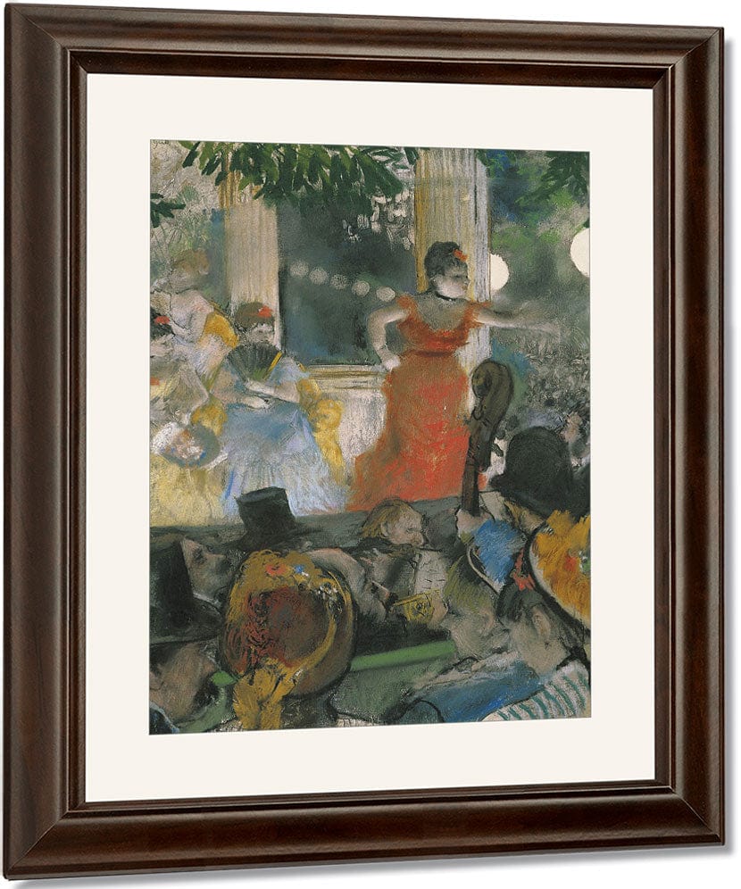 Cafe Concert At Les Ambassadeurs By Edgar Degas Fine Art Print