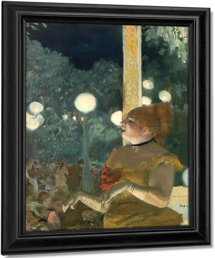 Cafe Concert The Song Of The Dog By Edgar Degas Fine Art Print