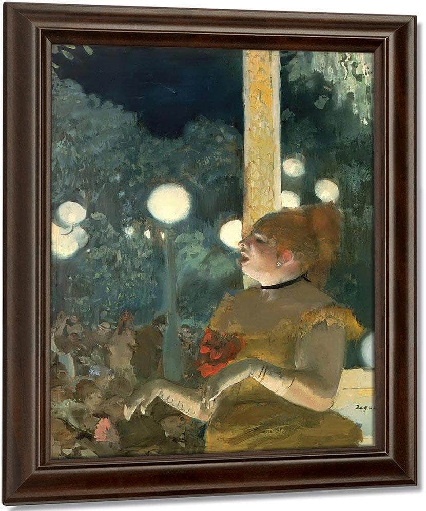 Cafe Concert The Song Of The Dog By Edgar Degas Fine Art Print