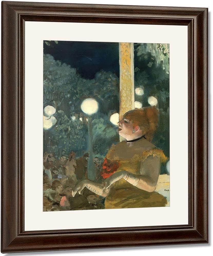 Cafe Concert The Song Of The Dog By Edgar Degas Fine Art Print
