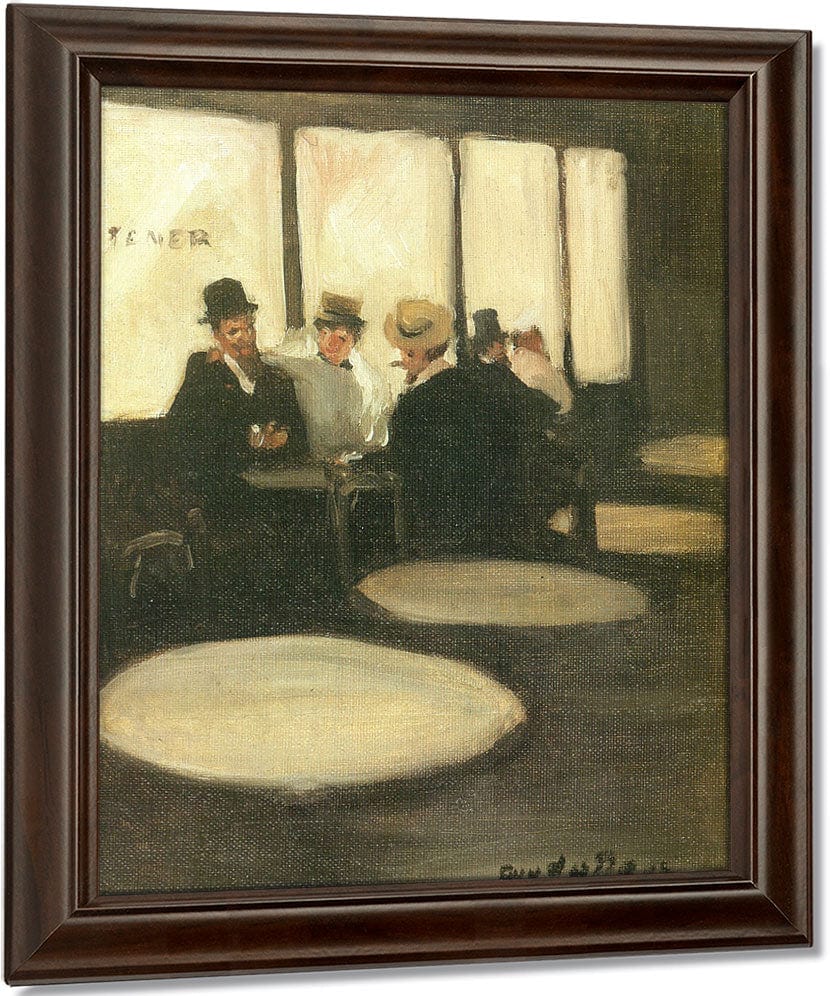 Cafe D Harcourt 1905 1906 By Guy Pene Du Bois Fine Art Print