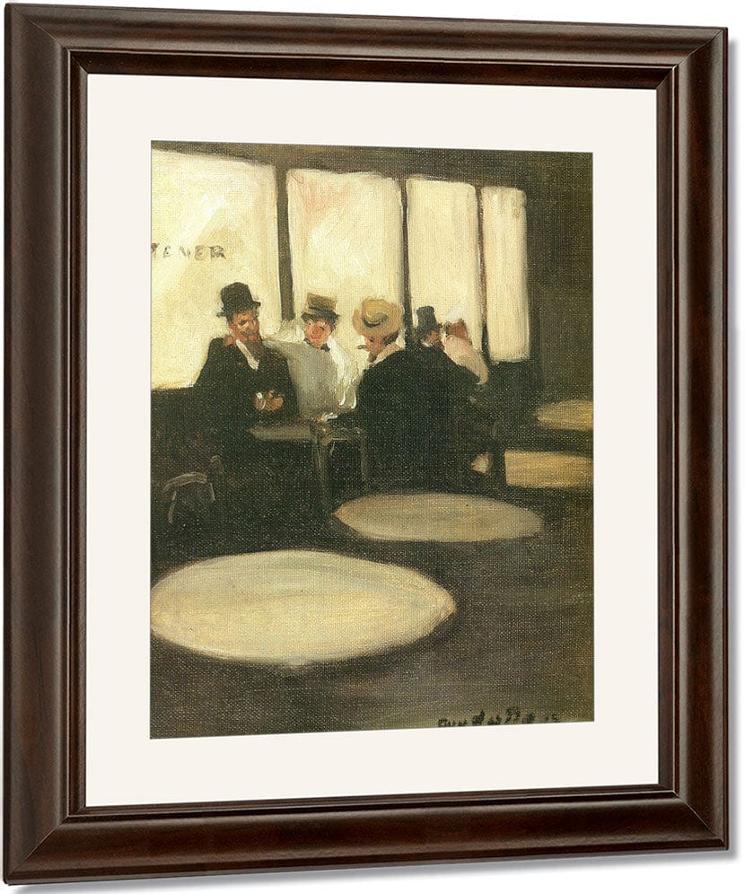 Cafe D Harcourt 1905 1906 By Guy Pene Du Bois Fine Art Print