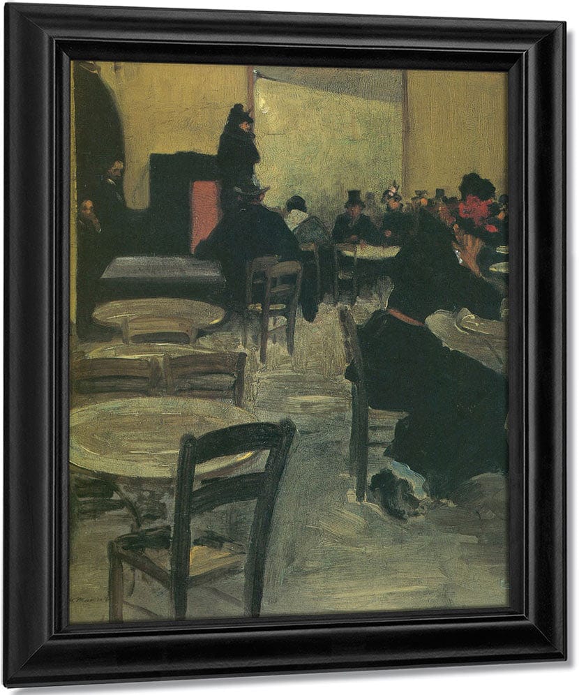 Cafe In Paris 1901 By Alfred Maurer Fine Art Print