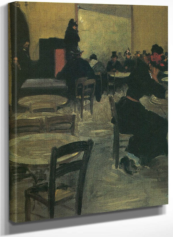 Cafe In Paris 1901 By Alfred Maurer Fine Art Print