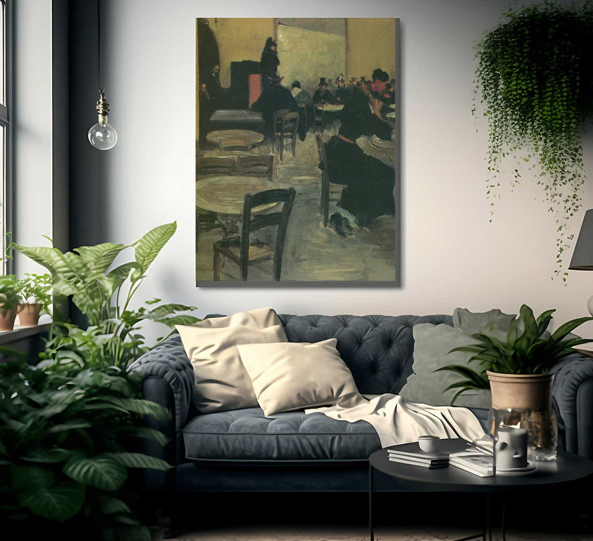 Cafe In Paris 1901 By Alfred Maurer Fine Art Print