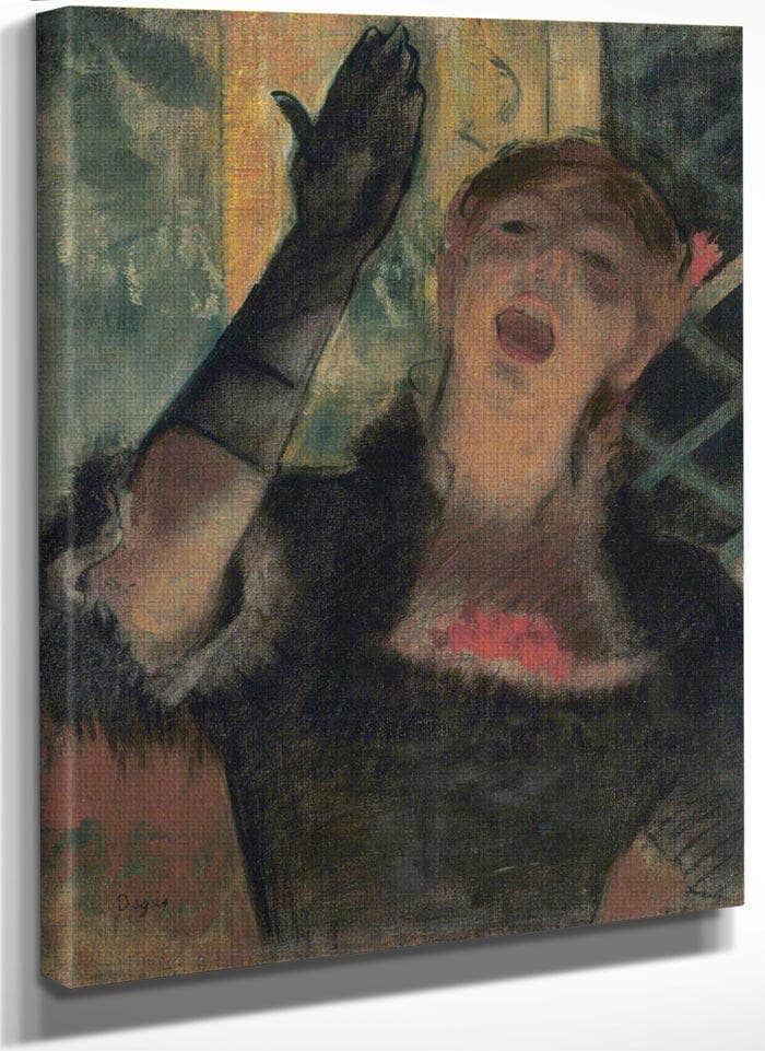 Cafe Singer By Edgar Degas Fine Art Print