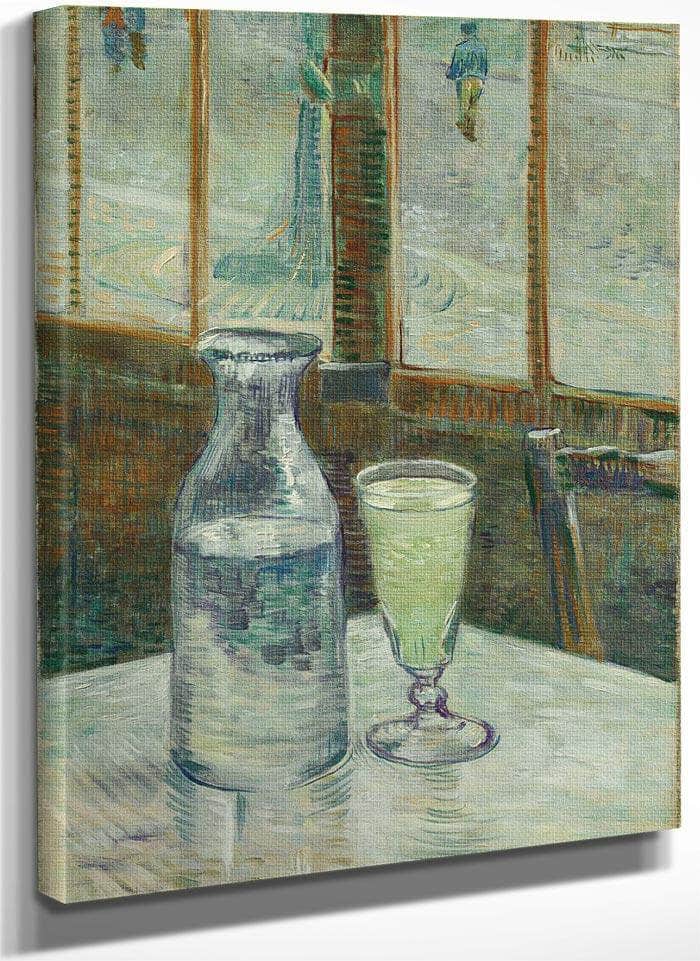 Cafe Table With Absinth (Mesa De Cafe Con Absenta) By Vincent Van Gogh Fine Art Print