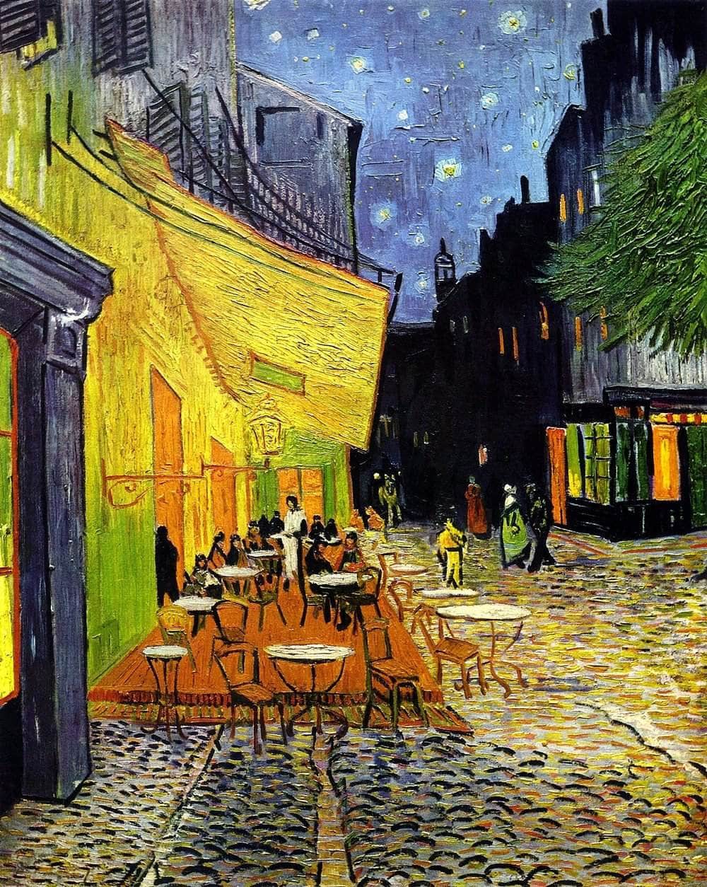 Cafe Terrace At Night Painting Vincent Van Gogh Canvas Art Fine Art Print