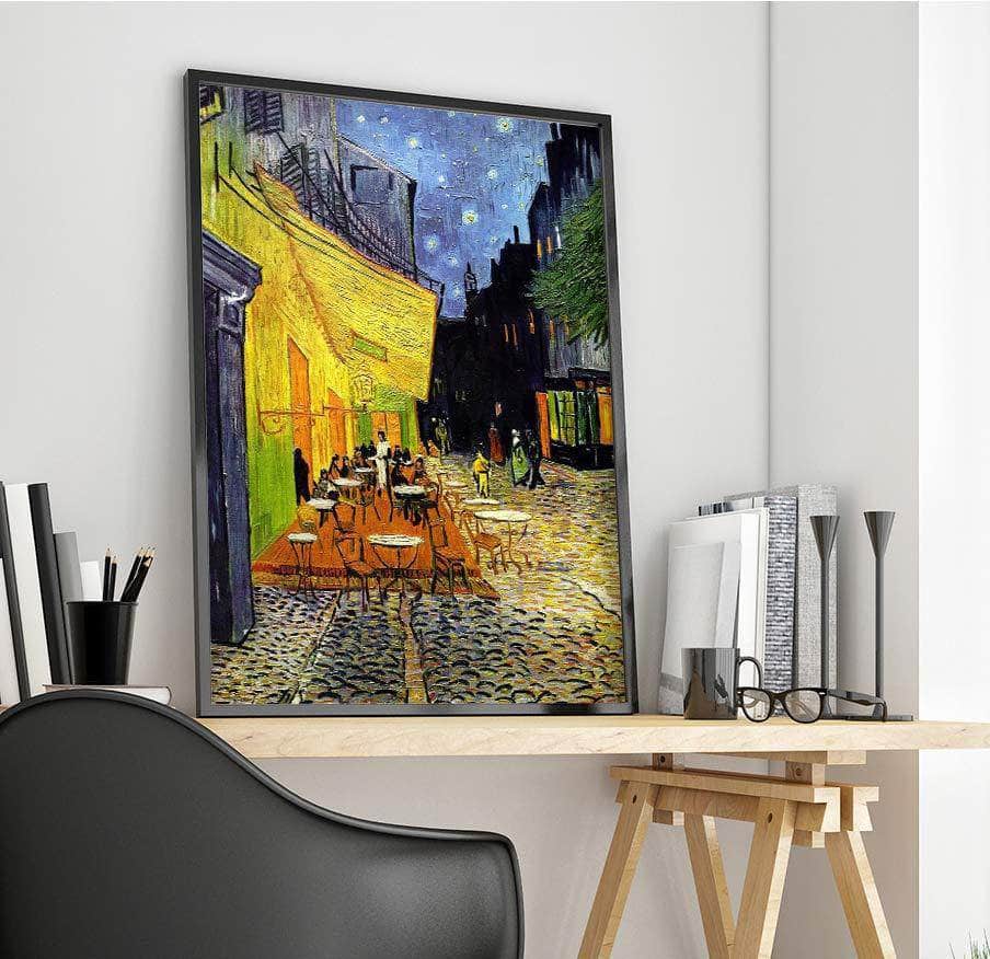 Cafe Terrace At Night Painting Vincent Van Gogh Canvas Art Fine Art Print