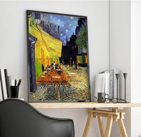 Cafe Terrace At Night Painting Vincent Van Gogh Canvas Art Fine Art Print