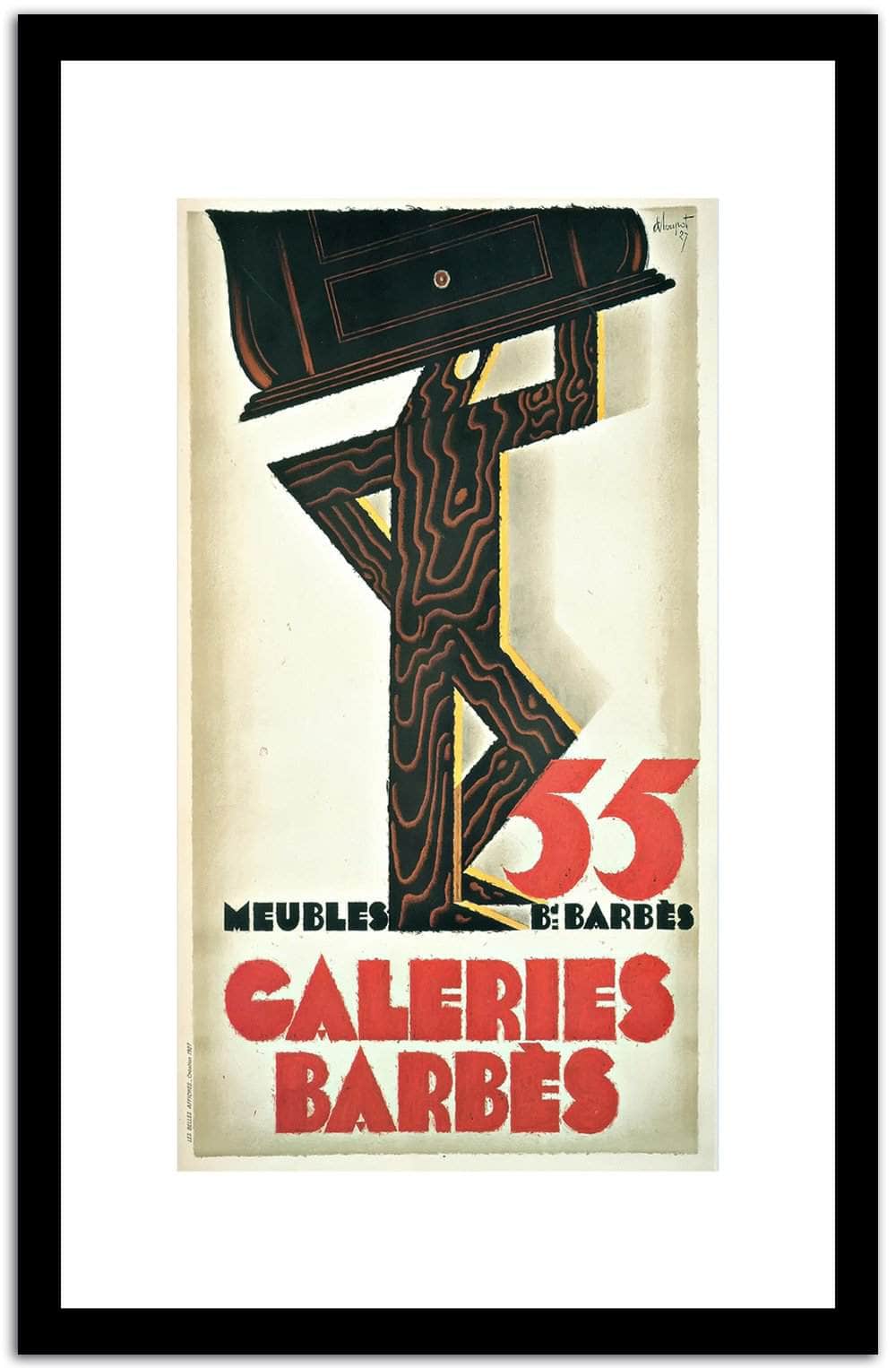 Caleries Barbes  Vintage Poster Fine Art Print