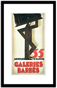 Caleries Barbes  Vintage Poster Fine Art Print