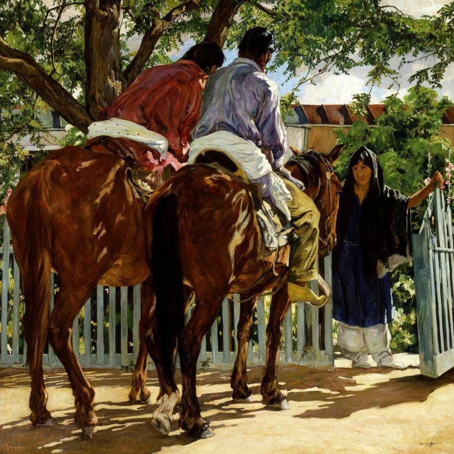 Callers By Walter Ufer Fine Art Print