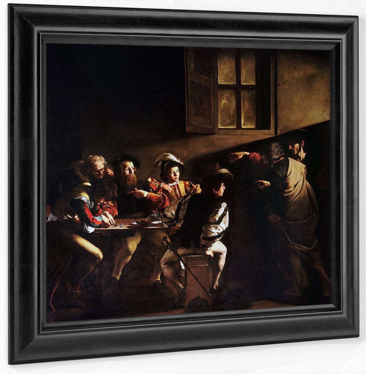 Calling Of Saint Matthew By Caravaggio Fine Art Print