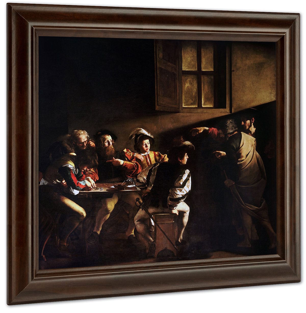 Calling Of Saint Matthew By Caravaggio Fine Art Print