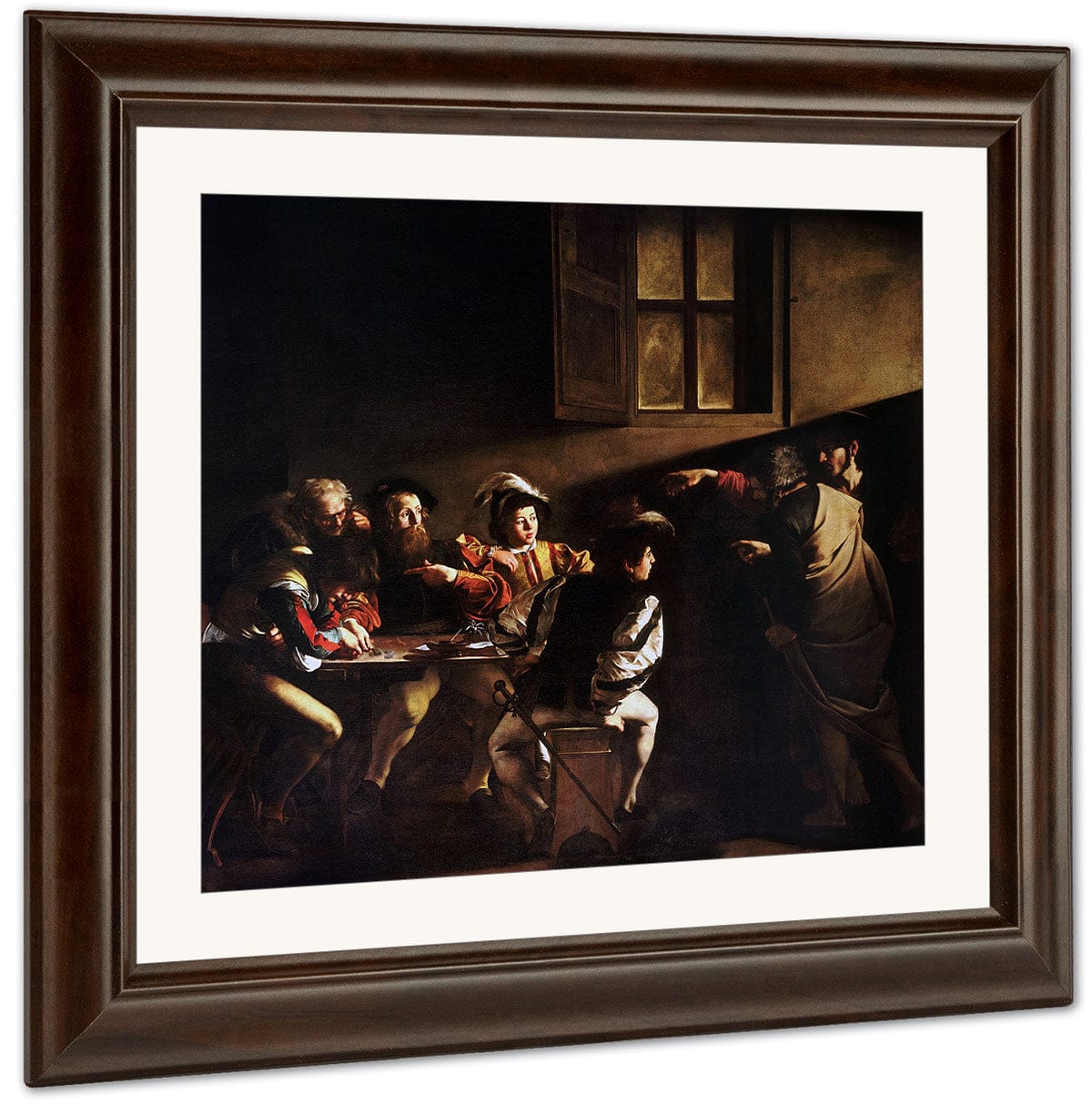 Calling Of Saint Matthew By Caravaggio Fine Art Print