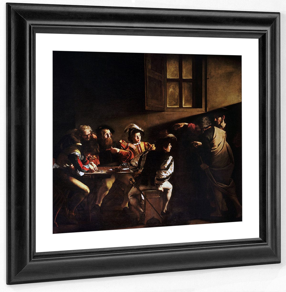 Calling Of Saint Matthew By Caravaggio Fine Art Print