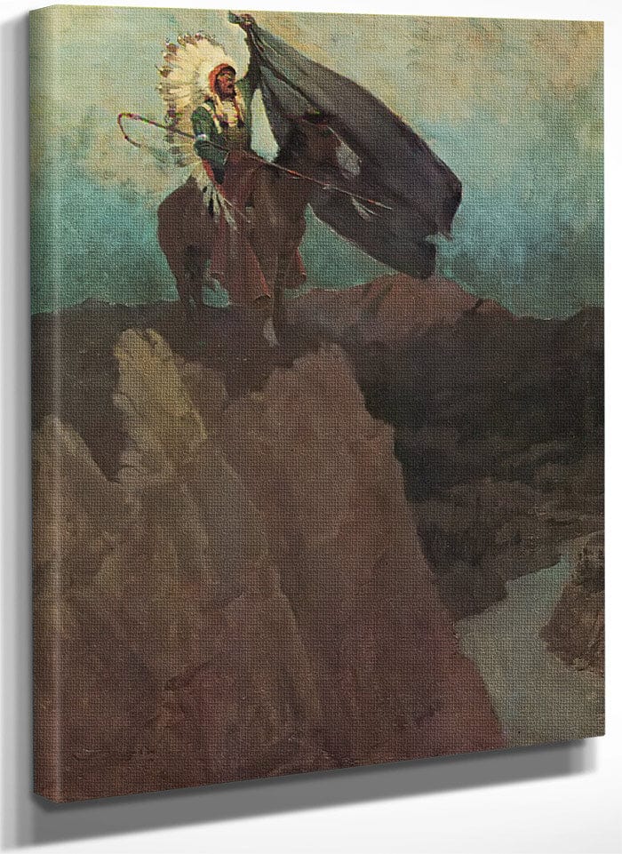 Calling The Sun Dance By NC Wyeth Fine Art Print