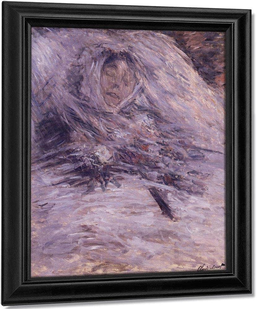 Camille Monet Sur Son Lit De Mort 2 By Claude Monet Fine Art Print