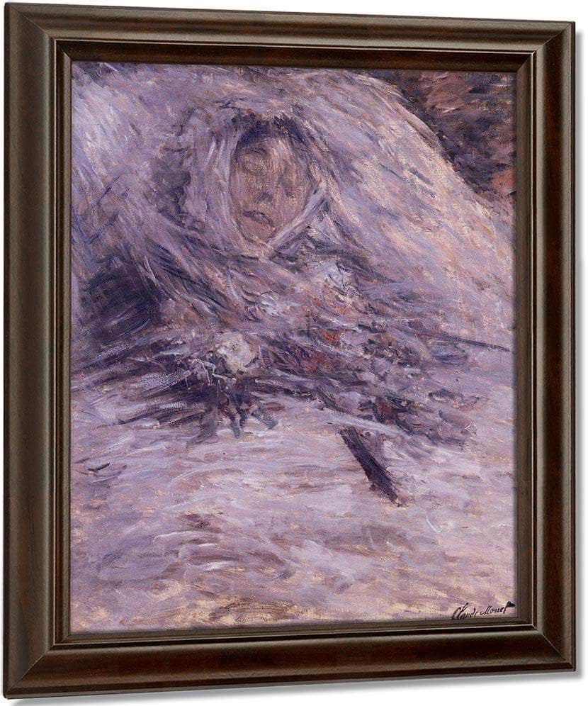 Camille Monet Sur Son Lit De Mort 2 By Claude Monet Fine Art Print