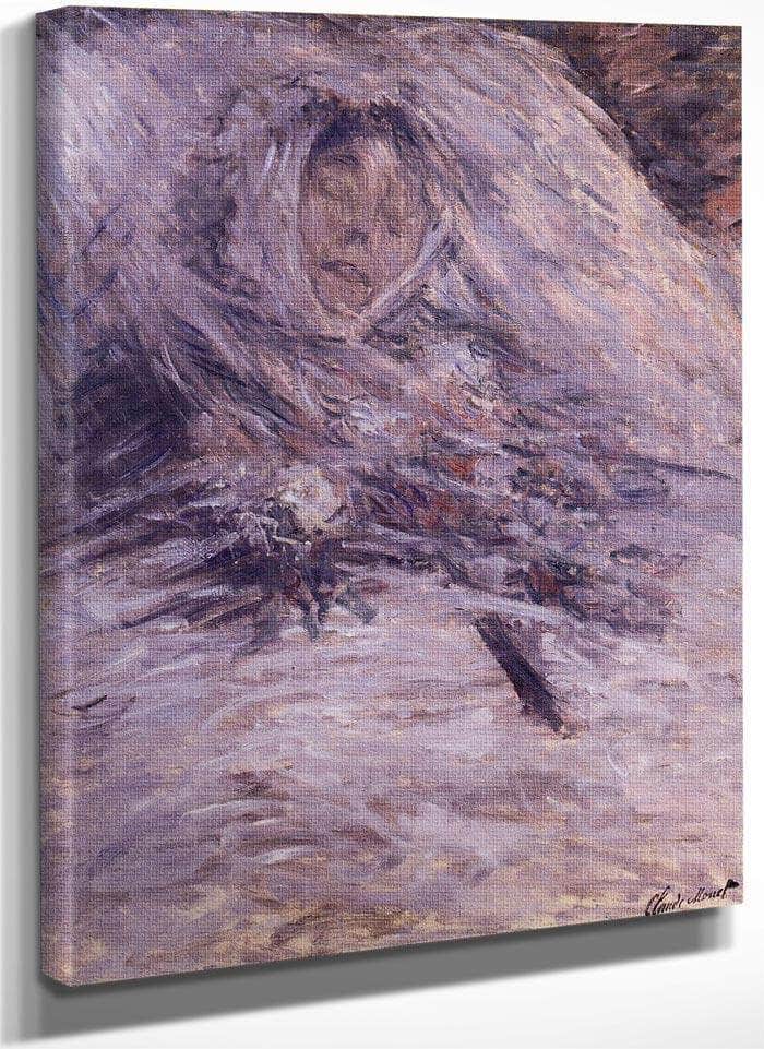 Camille Monet Sur Son Lit De Mort 2 By Claude Monet Fine Art Print