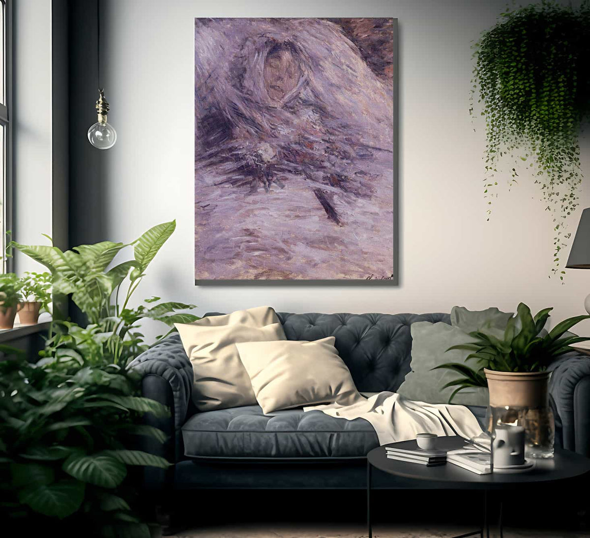 Camille Monet Sur Son Lit De Mort 2 By Claude Monet Fine Art Print