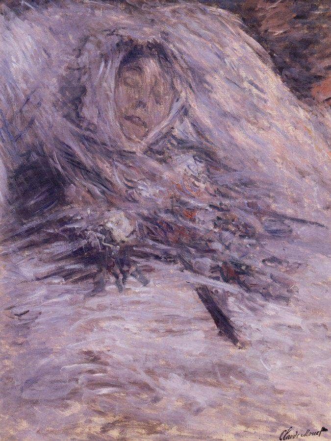 Camille Monet Sur Son Lit De Mort 2 By Claude Monet Fine Art Print