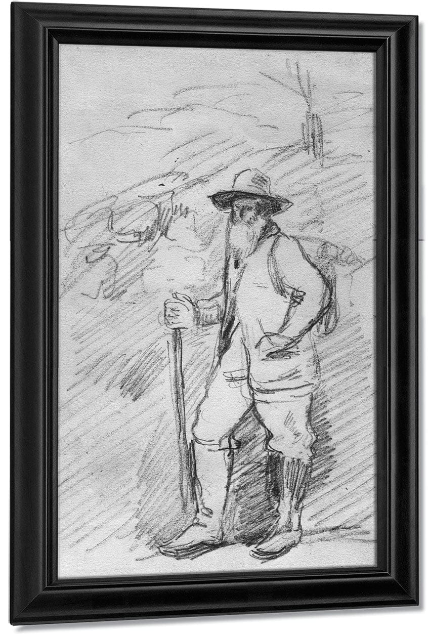Camille Pissarro By Paul Cezanne Fine Art Print