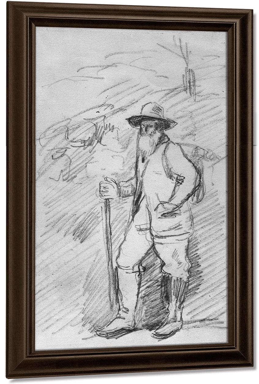 Camille Pissarro By Paul Cezanne Fine Art Print