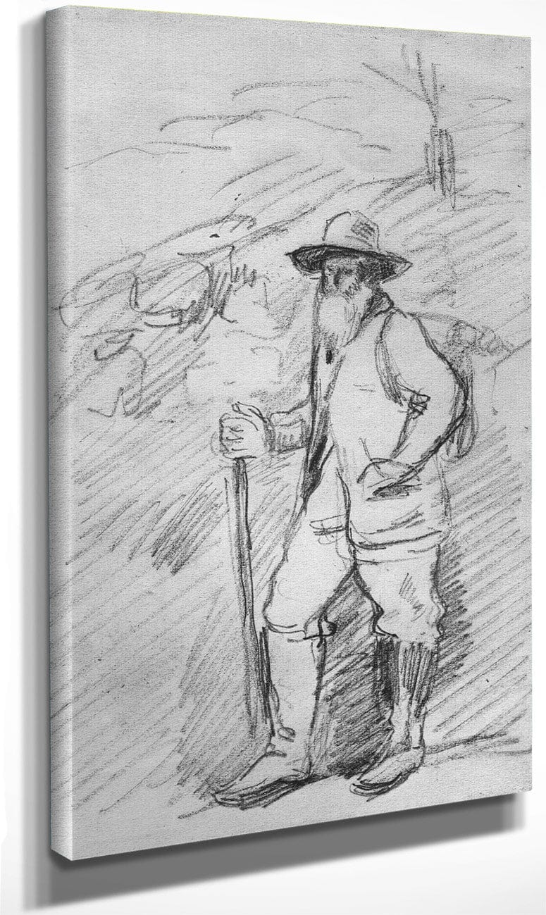 Camille Pissarro By Paul Cezanne Fine Art Print