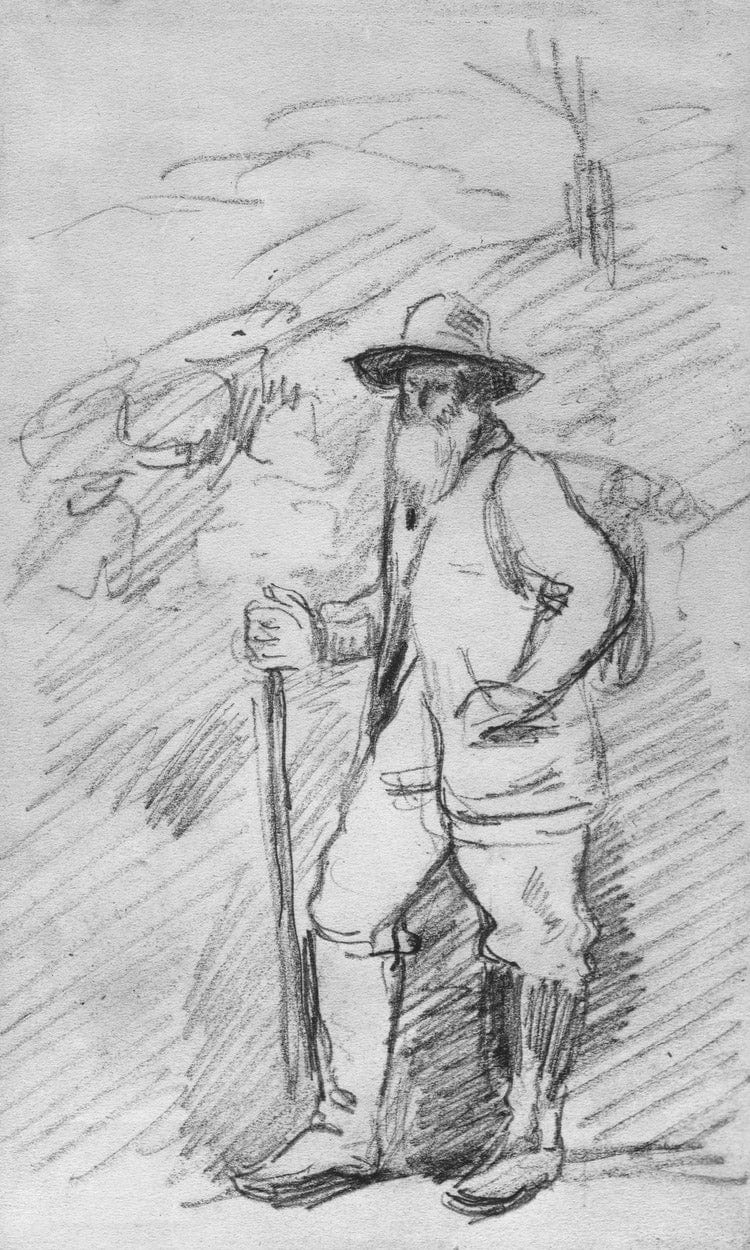 Camille Pissarro By Paul Cezanne Fine Art Print