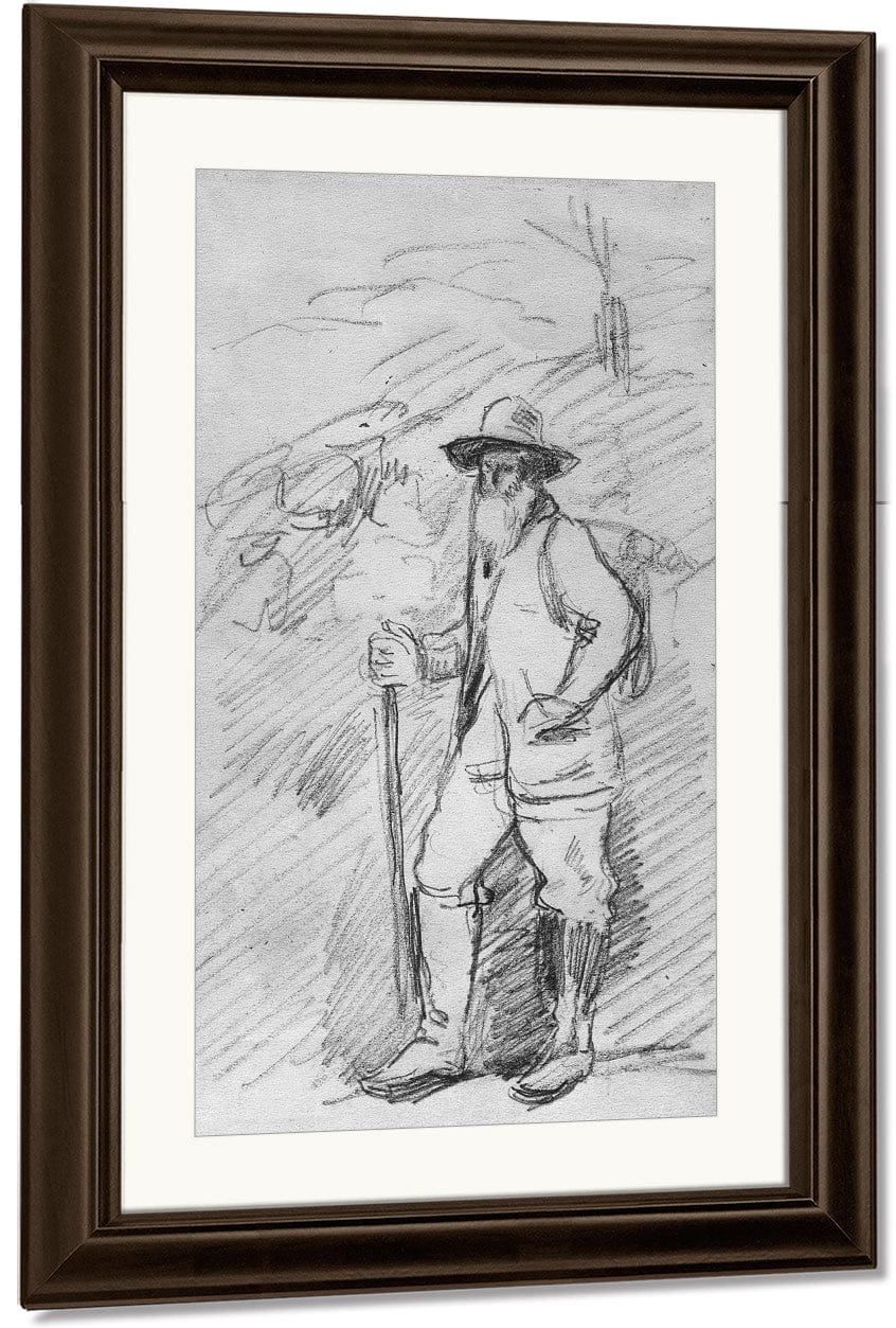 Camille Pissarro By Paul Cezanne Fine Art Print