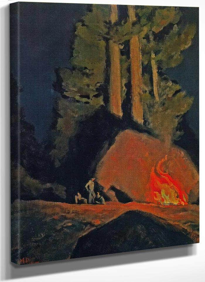 Campfire By Maynard Dixon Fine Art Print