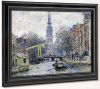 Canal, Amsterdam By Claude Monet Fine Art Print