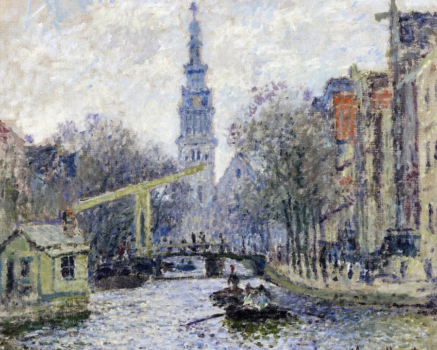 Canal, Amsterdam By Claude Monet Fine Art Print